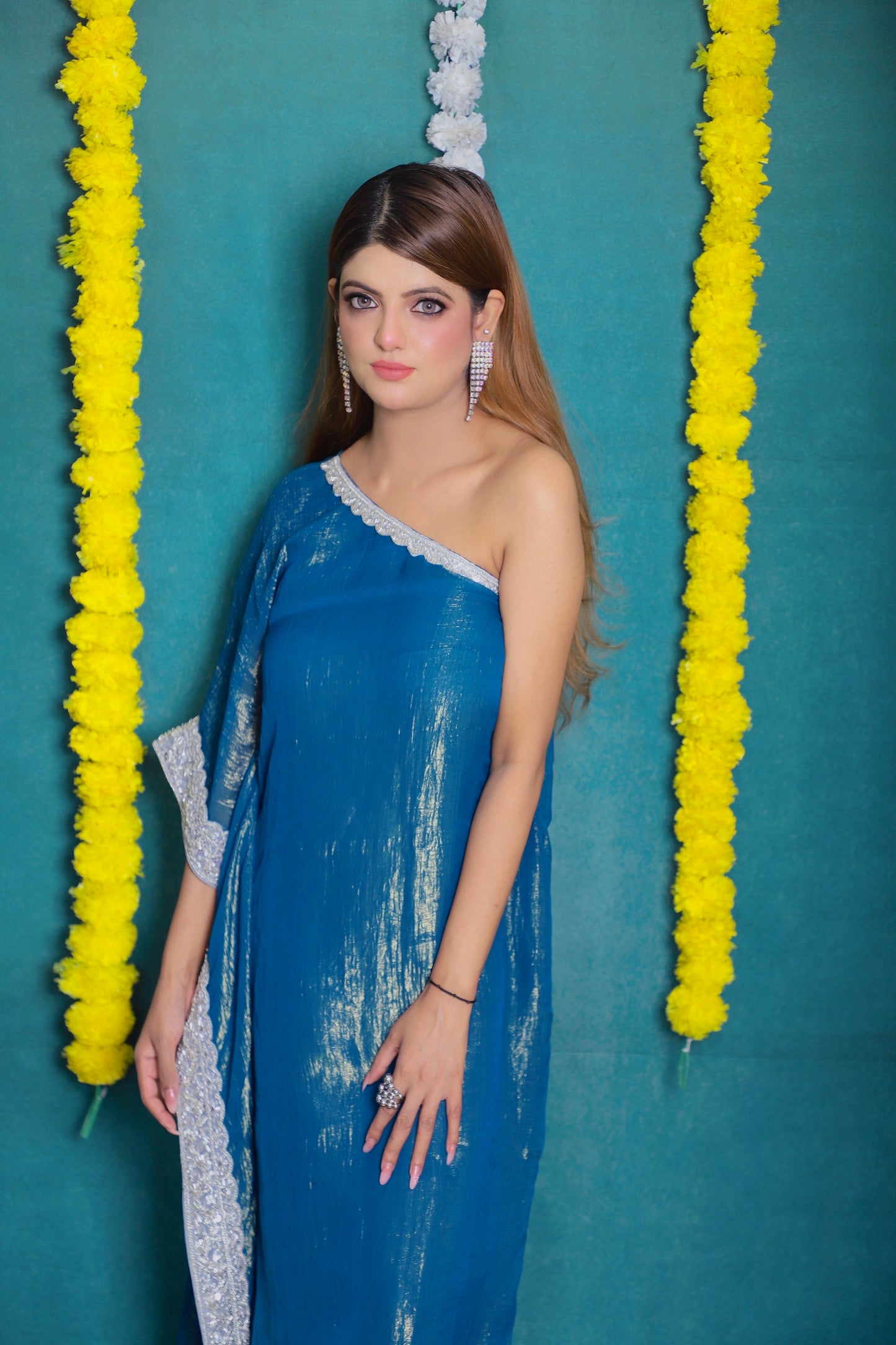 Midnight Teal Kaftan