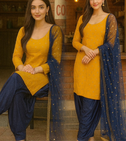 Sunshine Royale Embroidered Suit Set