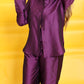 Plum Luxe Satin Co-ord Set