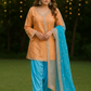 Amber & Aqua Silk Suit Set