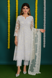 Ivory Elegance Embroidered Suit Set