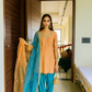 Amber & Aqua Silk Suit Set