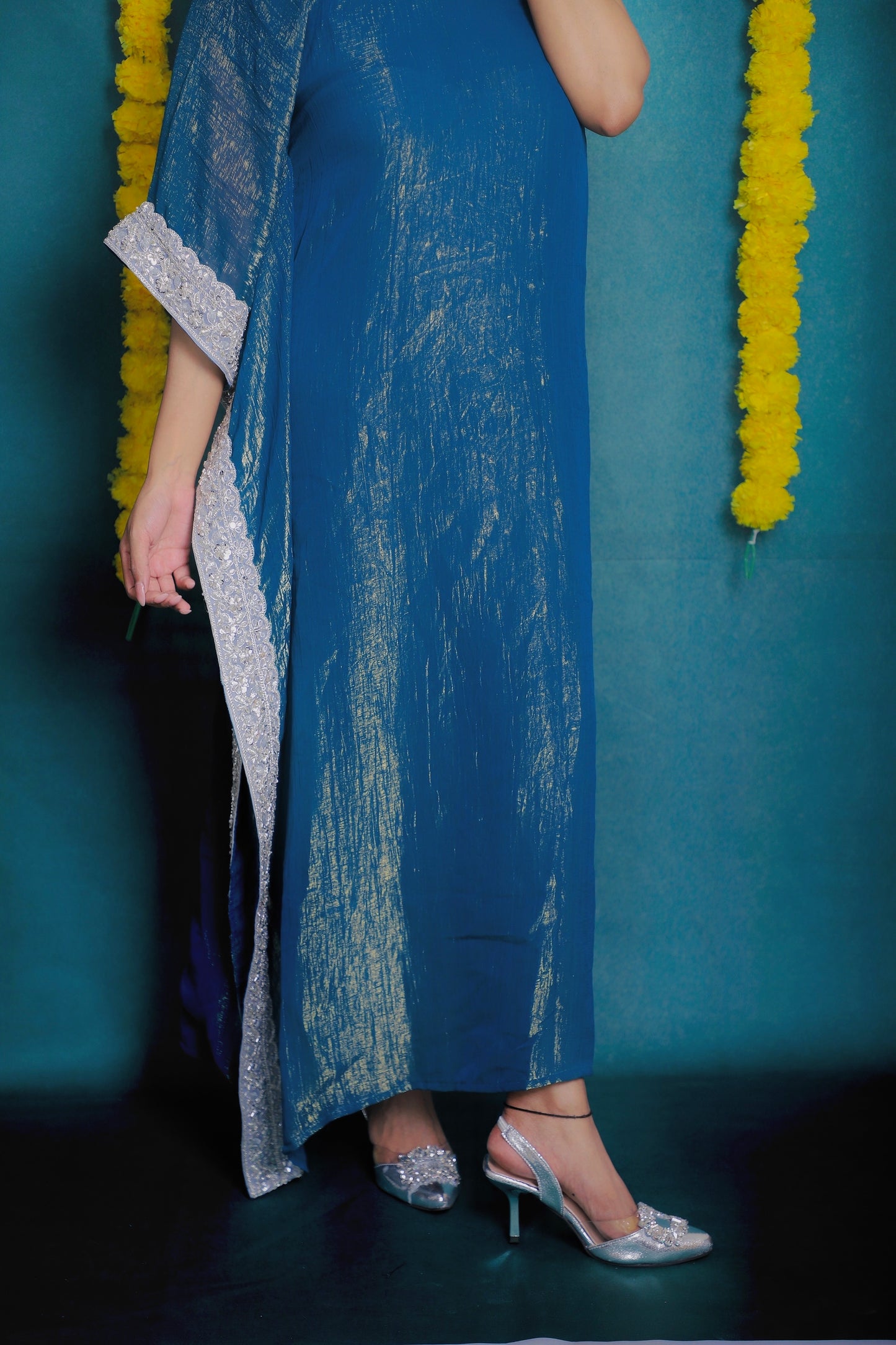 Midnight Teal Kaftan