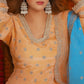 Amber & Aqua Silk Suit Set