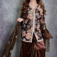Mocha Bloom Embroidered Silk Set