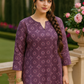 Printed Kurta with Farsi Satin Salwar