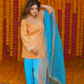 Amber & Aqua Silk Suit Set