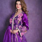 Royal Orchid Silk Embroidered Suit Set