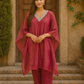 Crimson Aura Kaftan Set