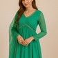 Emerald Blossom Embroidered Suit Set