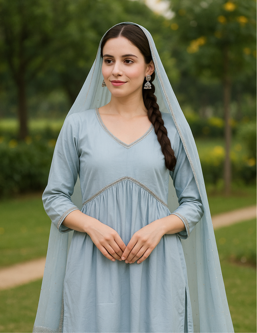 Powder Blue Suit Set