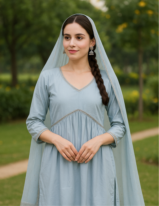 Powder Blue Suit Set