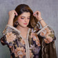 Mocha Bloom Embroidered Silk Set