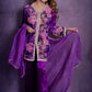 Royal Orchid Silk Embroidered Suit Set