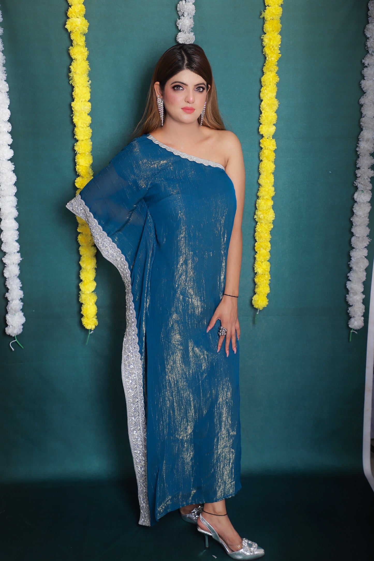 Midnight Teal Kaftan