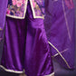 Royal Orchid Silk Embroidered Suit Set
