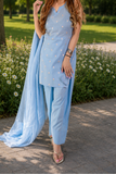 Small Floral Embroidery Mul Cotton set