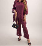 Wine Luxe Co-Ord Set