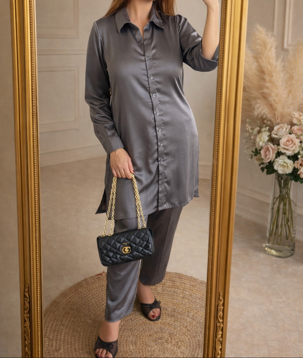 Grey Luxe Co-Ord Set