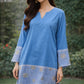 Serene Sky Embroidered Co-ord set