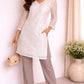Ivory Elegance Embroidered Kurti