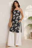 Noir Bloom Tunic Kurti