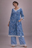 Blue Blossom suit Set
