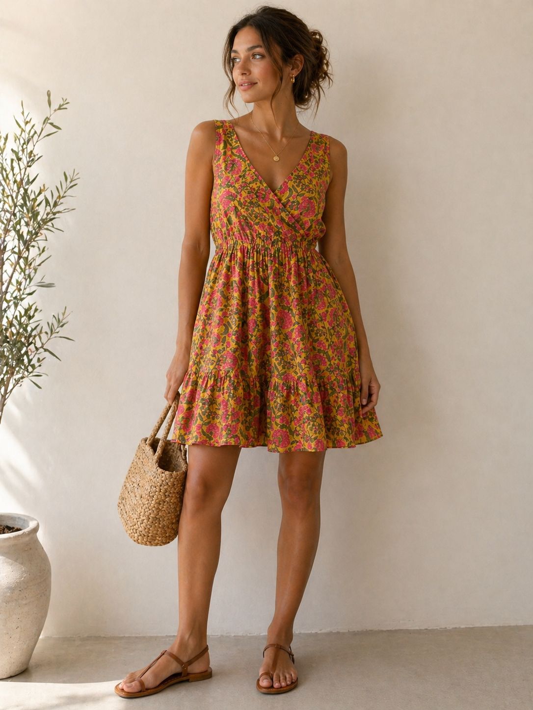 Sunlit Ruffle Dress