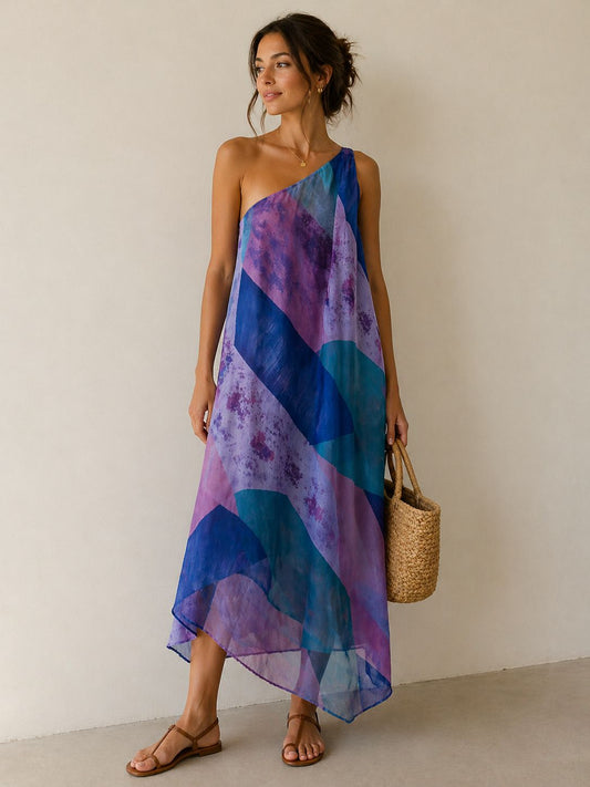 Ocean Breeze One-Shoulder
