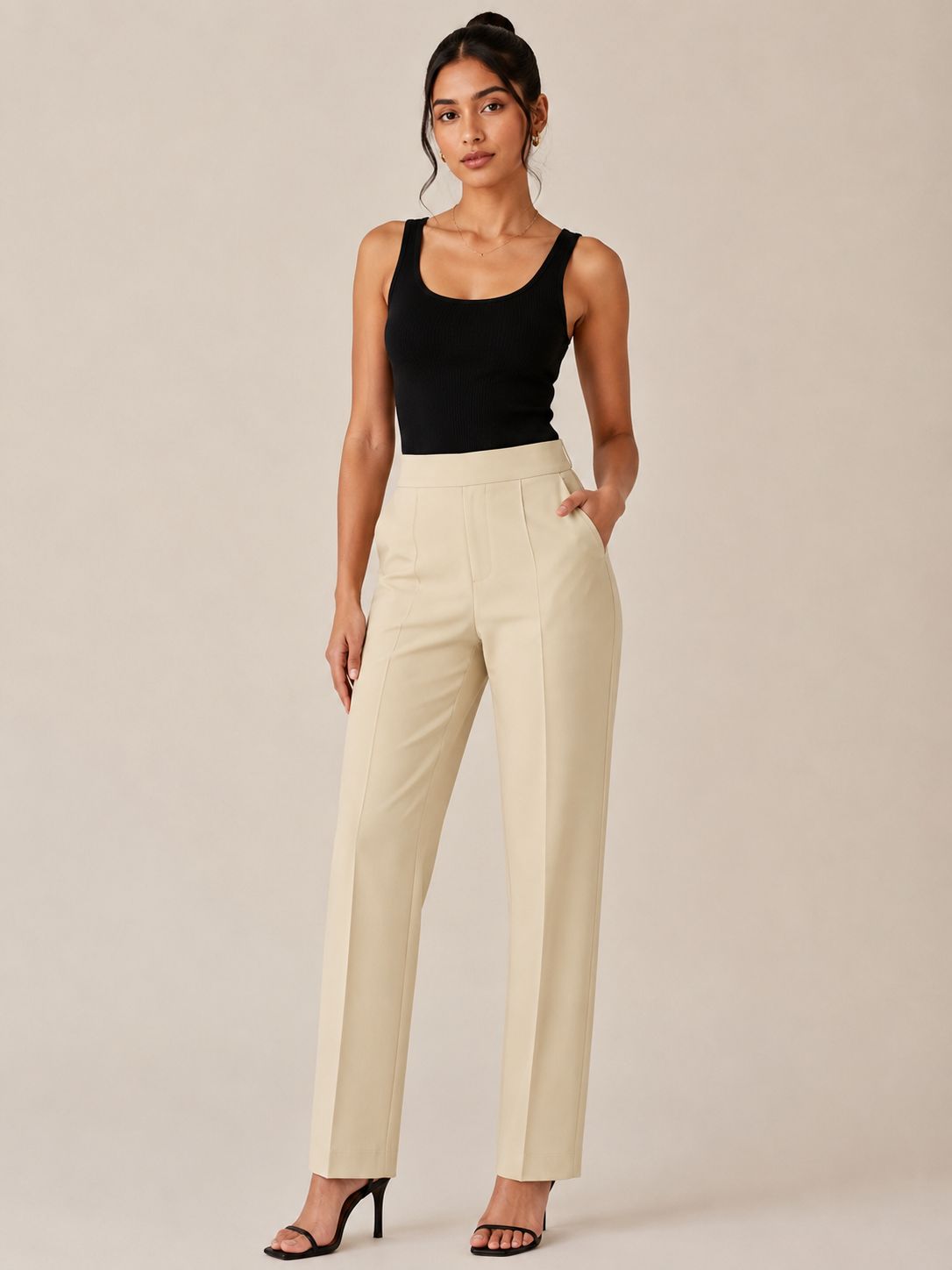 Red & Beige colour pant