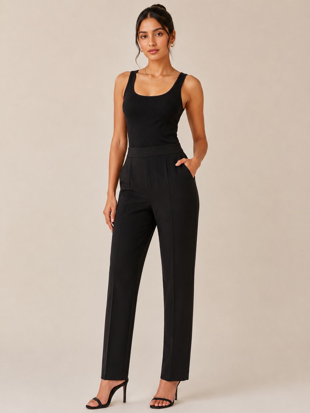 White & Black Pant
