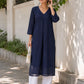 Navy V-neck kurti