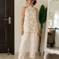 Off-white Aura Top/Pant Set