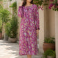 Floral Digital print Crepe Kaftan