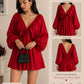 Ruby Charm Off-Shoulder Dress