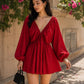 Ruby Charm Off-Shoulder Dress