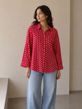 Crimson Bloom Shirt